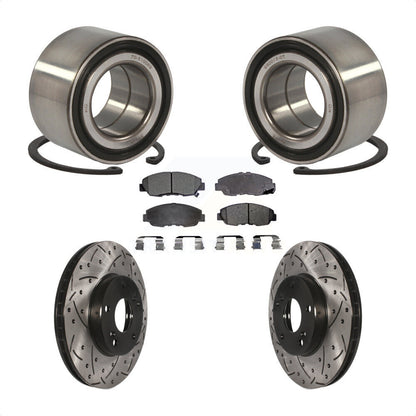 Kit de plaquettes de Rotor de frein, fente de perçage de roulement de roue avant pour Honda Civic GX avec 1.8