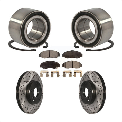 Kit de plaquettes de Rotor de frein, fente de perçage de roulement de roue avant pour Honda Civic GX avec 1.8