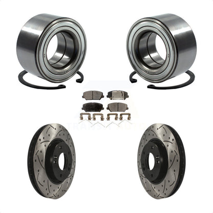 Kit de plaquettes de Rotor de frein, fente de perçage de roulement de roue avant pour Kia Forte Forte5 Hyunda