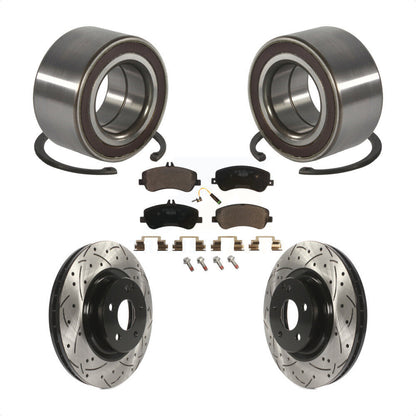 Kit de Rotor et de plaquettes de frein à fente percée, roulement avant, pour Mercedes-Benz GLK350 GLK25