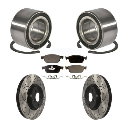 Kit de plaquettes de Rotor de frein, roulement de roue avant, fente percée, pour Ford Focus S 2013 – 2018