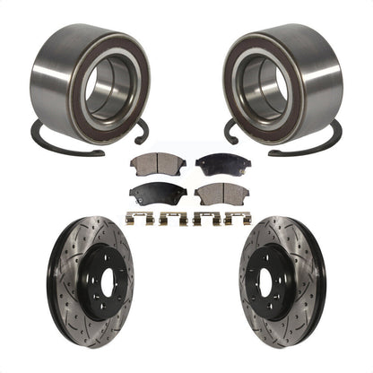 Kit de plaquettes de Rotor de frein à fente percée, roulement de roue avant, pour Chevrolet Soni