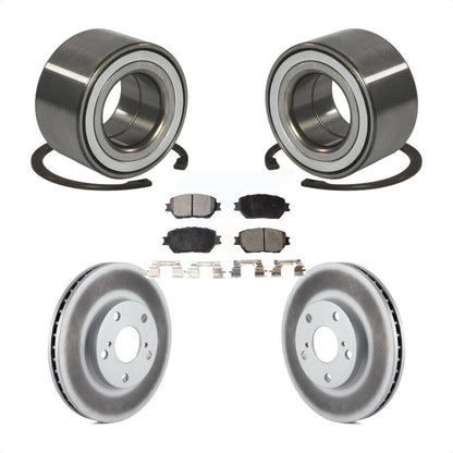 Kit de rotors et plaquettes de frein à disque enduits de roulement de roue avant pour Toyota Camry