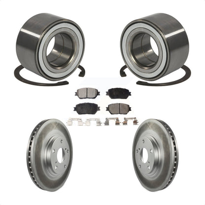 Kit de rotors et plaquettes de frein à disque enduits de roulement de roue avant pour Toyota Camry