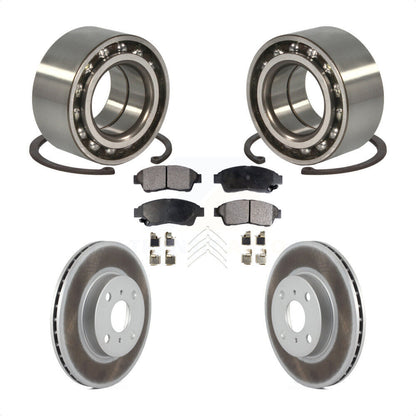 Kit de plaquettes de Rotor de frein à disque enduit de roulement de roue avant, pour Toyota Corolla Geo Priz
