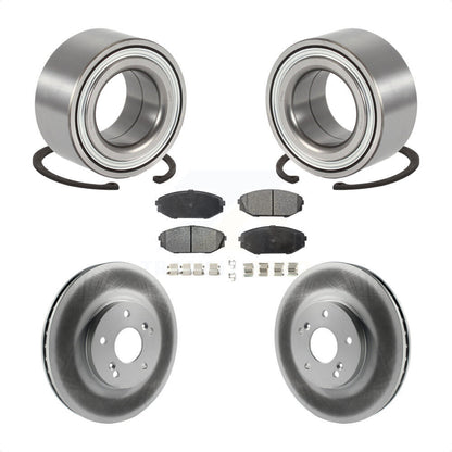 Kit de rotor et plaquettes de frein à disque revêtus de roulement de roue avant pour Acura MD 2001 – 2002