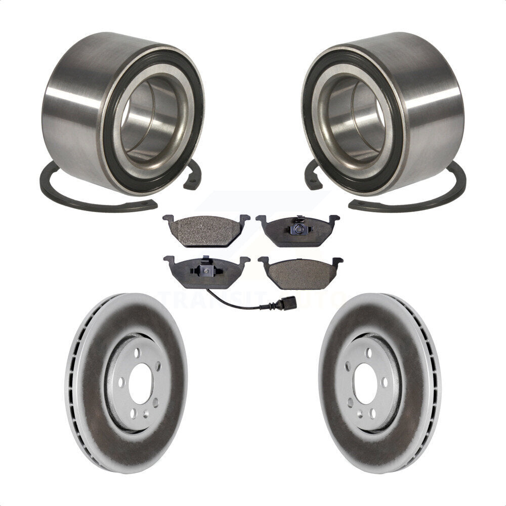 Kit de plaquettes de Rotor de frein, manteau de roulement de roue avant pour Volkswagen Golf 2000 2001 2.0