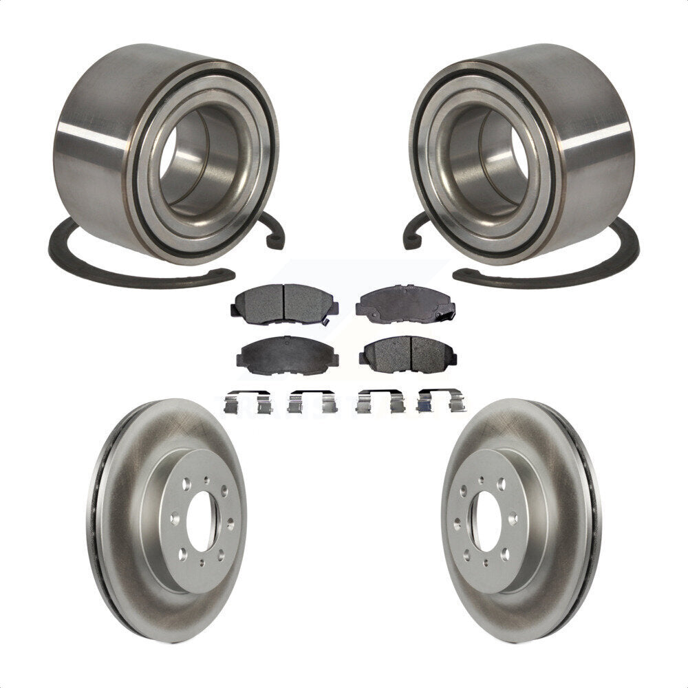 Kit de Rotor et de plaquettes de frein à disque revêtu de roulement de roue avant, pour Honda Civic Acura E