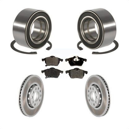 Kit de Rotor et de plaquettes de frein enduits de roulement de roue avant, pour Volkswagen Passat Audi A