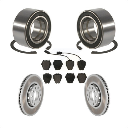 Kit de rotor et de plaquettes de frein revêtus de roulement de roue avant, pour Volkswagen Passat 2.8 2002