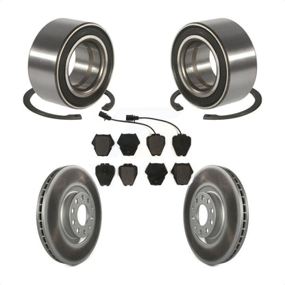 Kit de Rotor et de plaquettes de frein à disque enduit de roulement de roue avant pour Audi S4 A 2000 – 2001