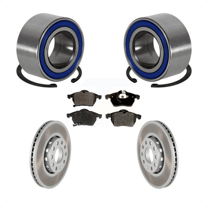 Kit de Rotor et de plaquettes de frein enduits de roulement de roue avant, pour Volkswagen Passat Audi A
