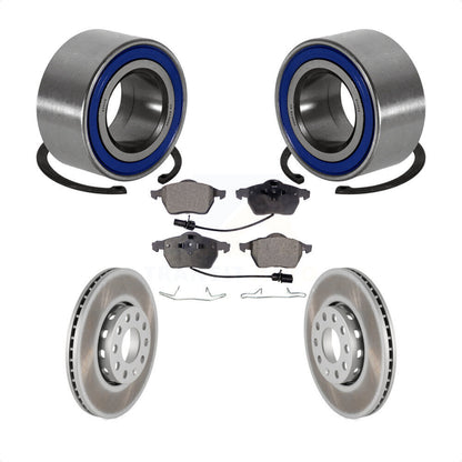 Kit de Rotor et de plaquettes de frein enduits de roulement de roue avant, pour Volkswagen Passat Audi A