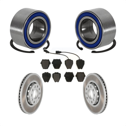 Kit de rotor et de plaquettes de frein revêtus de roulement de roue avant, pour Volkswagen Passat 2002 1.8