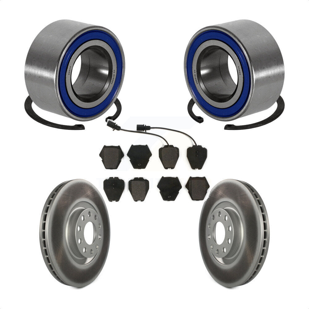 Kit de plaquettes de Rotor de frein, roulement de roue avant, pour Audi A4 Turbocharge 2000 – 2001