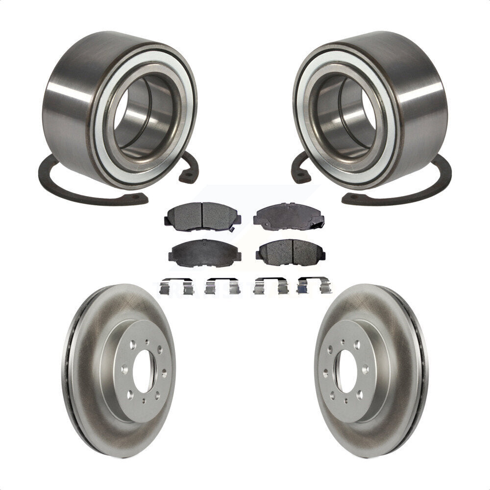 Kit de Rotor et de plaquettes de frein à disque revêtu de roulement de roue avant, pour Honda Civic Acura E