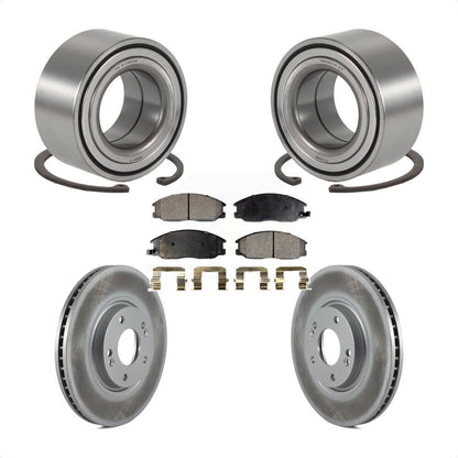 Kit de rotors et plaquettes de frein à disque enduits de roulement de roue avant pour Hyundai XG350
