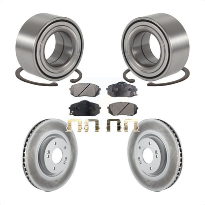 Kit de Rotor et plaquettes de frein revêtus de roulement de roue avant, pour Hyundai Tucson Kia Cadenz