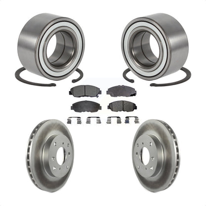 Kit de plaquettes de Rotor de frein revêtues de roulement de roue avant, pour Honda Accord Sedan avec 2.3