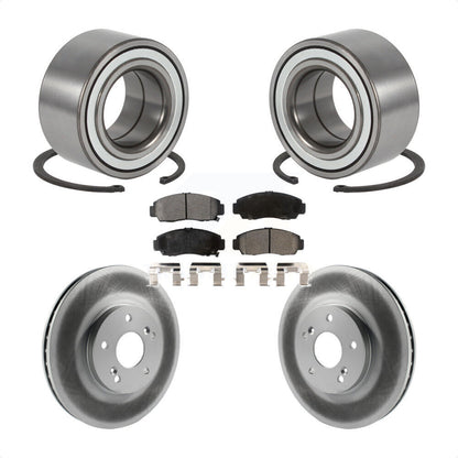 Kit de rotors et plaquettes de frein à disque enduits de roulement de roue avant pour Acura TL CL