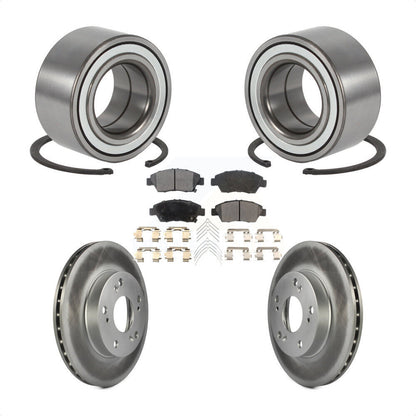 Kit de Rotor et plaquettes de frein à disque revêtu de roulement de roue avant, pour Honda Civic Acura RS