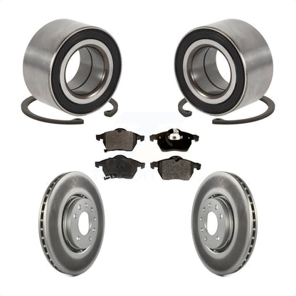 Kit de rotors et plaquettes de frein à disque enduits de roulement de roue avant pour Saab 9-3 9-5