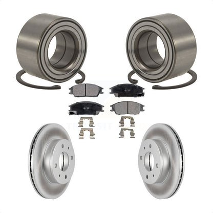 Kit de plaquettes de Rotor de frein à disque revêtu de roulement de roue avant, pour Hyundai Accen 2000 – 2005