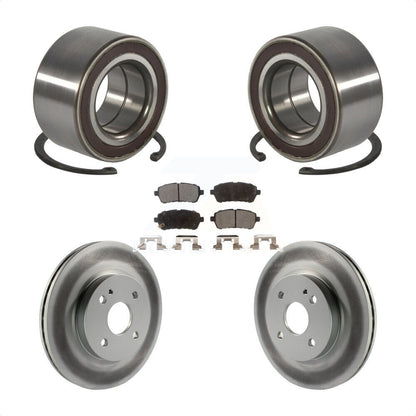 Kit de rotors et plaquettes de frein à disque revêtus de roulement de roue avant pour Mazda 2 2011 – 2014