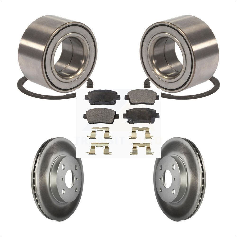 Kit de Rotor et plaquettes de frein à disque revêtu de roulement de roue avant, pour Toyota Ech 2001 – 2005