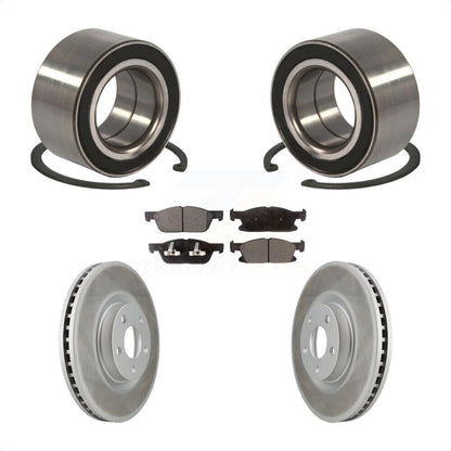 Kit de rotors et plaquettes de frein à disque enduits de roulement de roue avant pour Ford Edge
