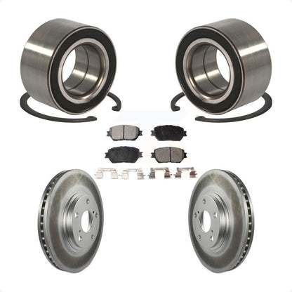 Kit de rotors et plaquettes de frein à disque enduits de roulement de roue avant pour Toyota Camry