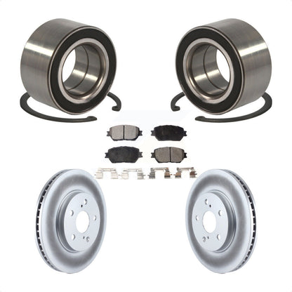 Kit de rotors et plaquettes de frein à disque enduits de roulement de roue avant pour Toyota Camry