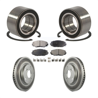 Kit de rotors et plaquettes de frein à disque enduits de roulement de roue avant pour Lexus HS250h 2010
