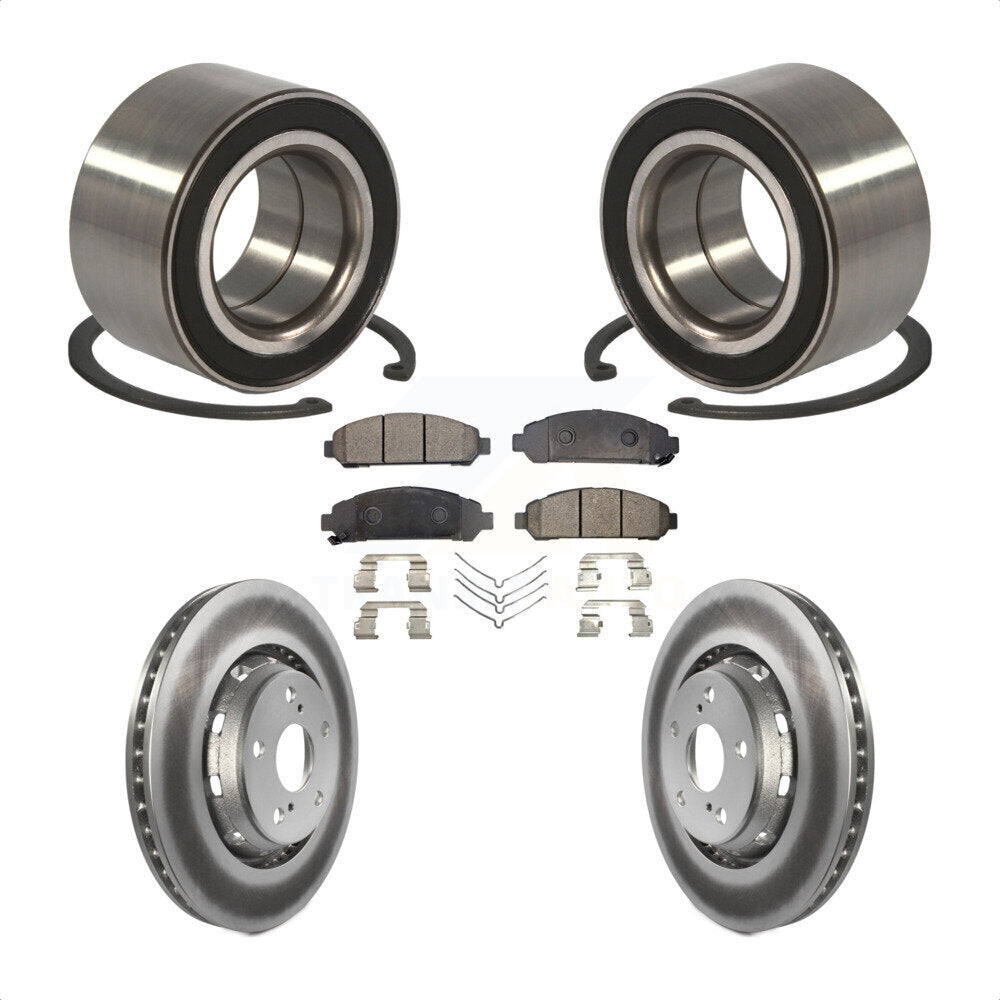 Kit de rotor et de plaquettes de frein à disque revêtus de roulement de roue avant, pour Toyota Venz 2009 – 2016