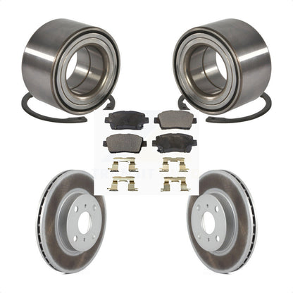 Kit de rotor et de plaquettes de frein à disque revêtus de roulement de roue avant, pour Toyota Priu 2001 – 2003