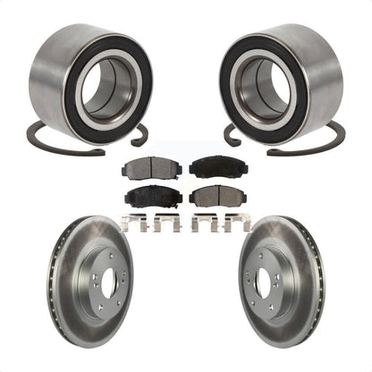 Kit de rotors et plaquettes de frein à disque enduits de roulement de roue avant pour Honda Accord