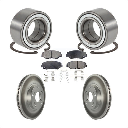 Kit de rotors et plaquettes de frein à disque enduits de roulement de roue avant pour Honda CR-V