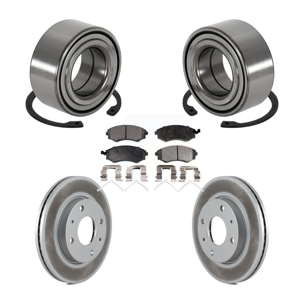 Kit de Rotor et de plaquettes de frein enduits de roulement de roue avant, pour Hyundai Sonata Kia Optim