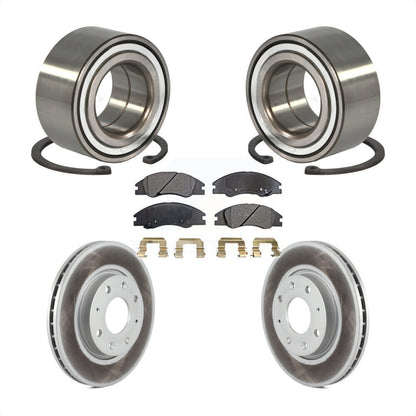 Kit de Rotor et de plaquettes de frein à disque enduit de roulement de roue avant pour Kia Spectra Spectra