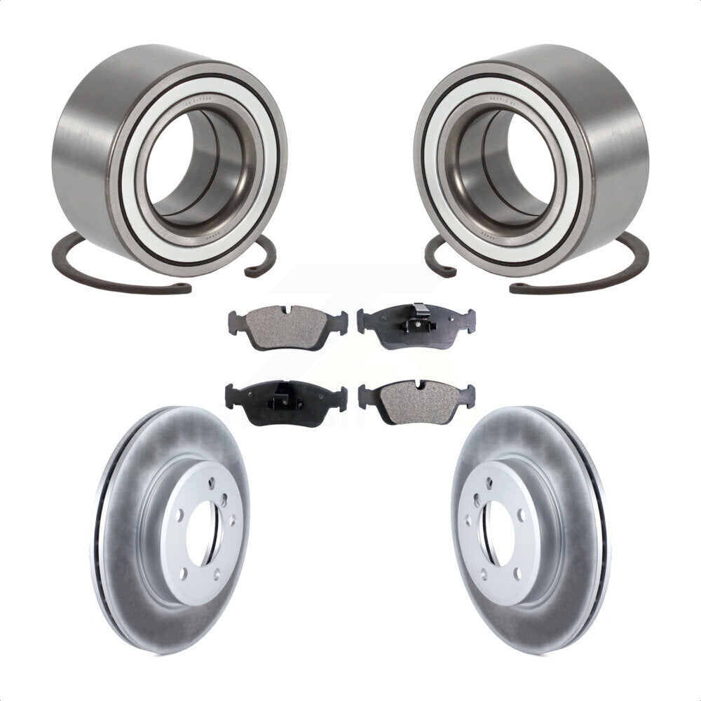 Kit de plaquettes de Rotor de frein à disque revêtu de roulement de roue avant, pour BMW 325i 325x 2001 – 2005