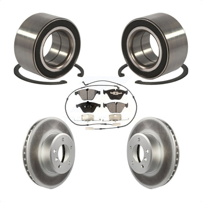 Kit de Rotor et plaquettes de frein revêtus de roulement de roue avant, pour BMW 530xi 528i xDrive 535