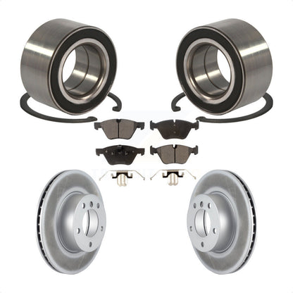 Kit de rotors et plaquettes de frein à disque enduits de roulement de roue avant pour BMW 328xi 325xi