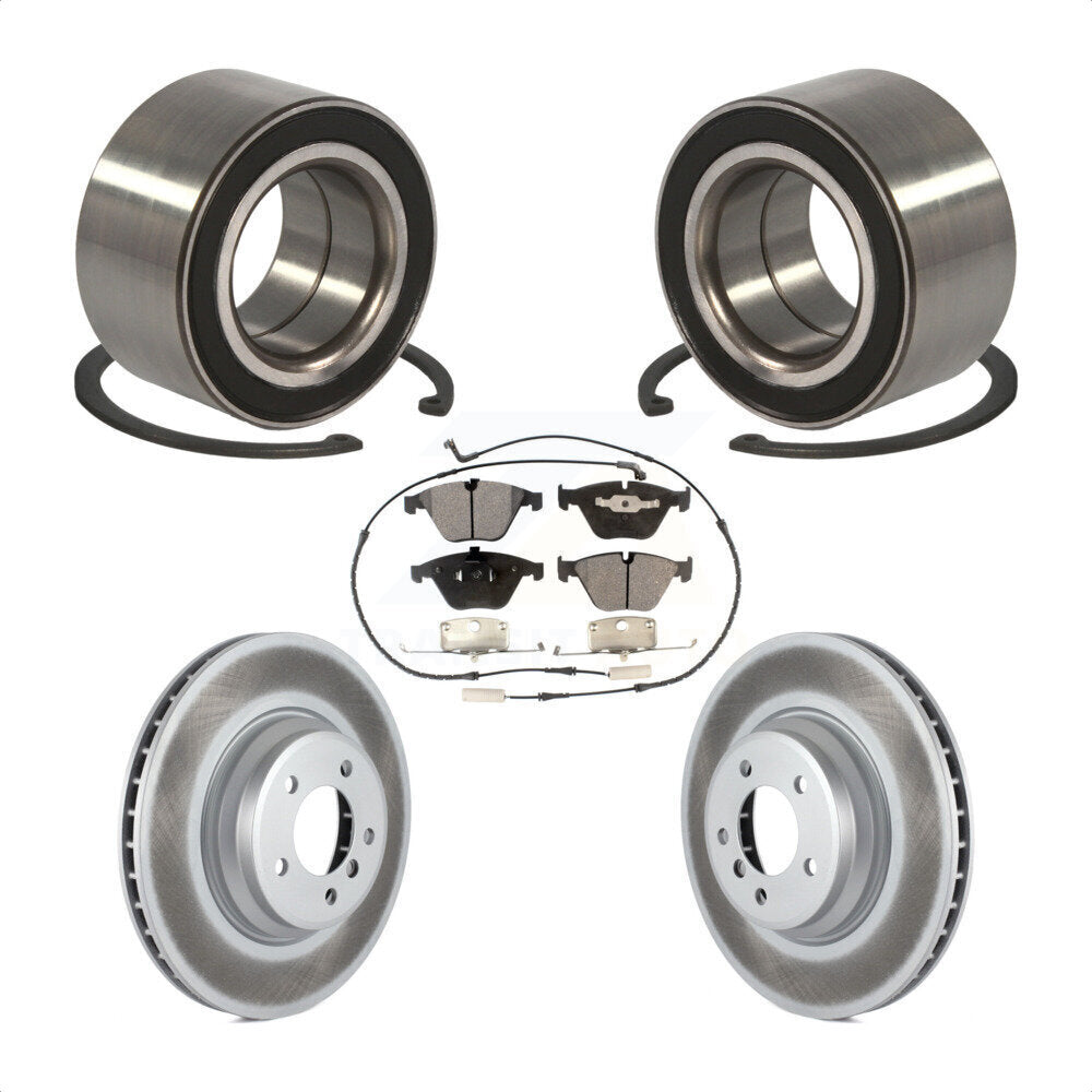 Kit de Rotor et plaquettes de frein à disque revêtus de roulement de roue avant, pour BMW 335i xDrive 335x