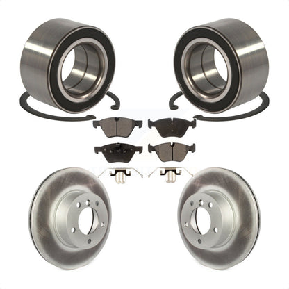 Kit de rotors et plaquettes de frein à disque enduits de roulement de roue avant pour BMW 328xi