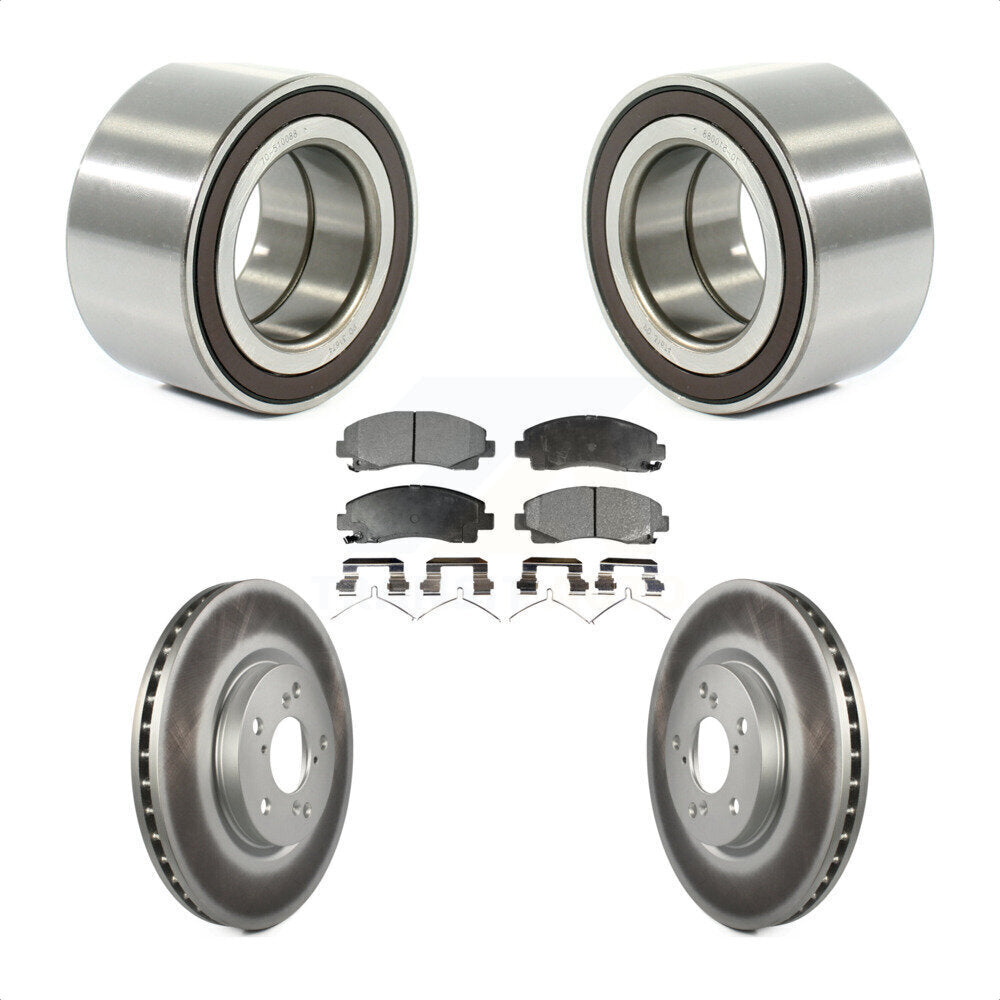 Kit de rotor et de plaquettes de frein avec roulement de roue avant, pour Honda Ridgelin 2006 – 2014