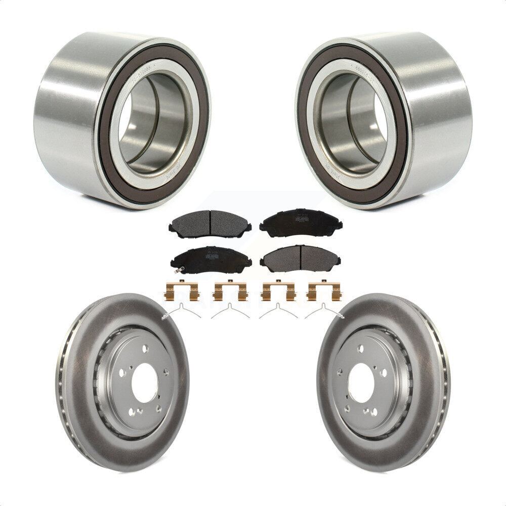 Kit de rotor et de plaquettes de frein avec roulement de roue avant, pour Honda Ridgelin 2017 – 2019