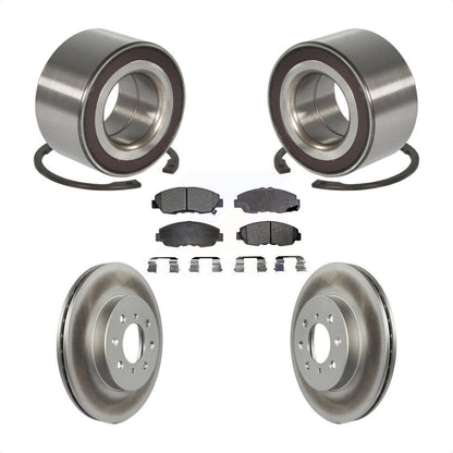 Kit de rotors et plaquettes de frein à disque enduits de roulement de roue avant pour Honda Insight
