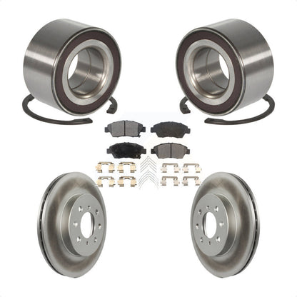 Kit de Rotor et plaquettes de frein à disque enduit de roulement de roue avant pour Honda Fi 2007 – 2008