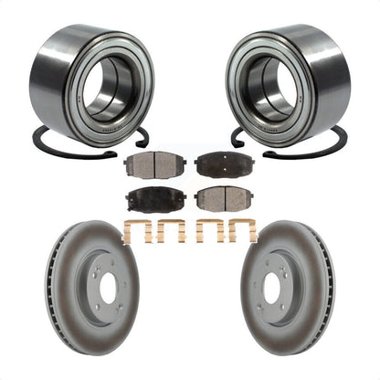 Kit de Rotor et plaquettes de frein à disque revêtus de roulement de roue avant, pour Kia Forte koup Forte