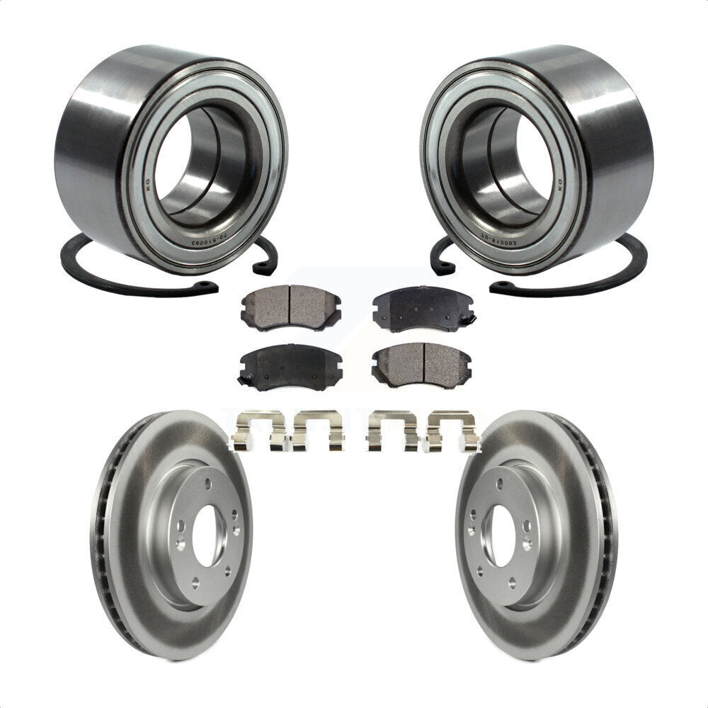 Kit de plaquettes de Rotor de frein à disque enduit de roulement de roue avant pour Kia Soul 2010 2.0 – 2011